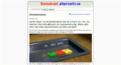 Desktop Screenshot of demokrati.alternativ.se