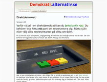 Tablet Screenshot of demokrati.alternativ.se